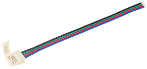 Коннектор 5шт RGB 10 мм ( - 15 см - разъем) IEK