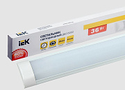 светильник led дбо 5002 36вт 4000к ip20 75х1200мм сталь iek