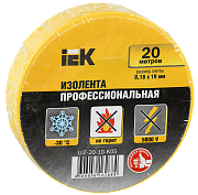 изолента пвх 0,18х19мм желтая 20м iek 