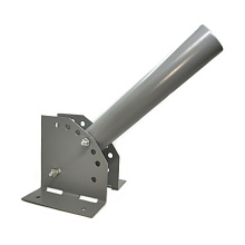 Кронштейн КР-3М усиленный D=48мм L=250мм настенный + под монтажную ленту регулируемый угол белый 