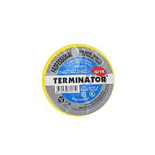 Изолента ПВХ Terminator UI1K жёлтая 19мм*20м, толщина 0,18 огнеупорная (упак.10/200шт.)