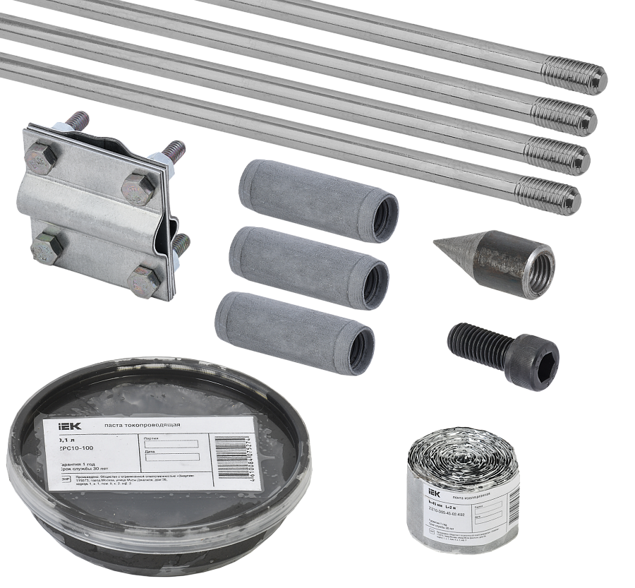 комплект заземления 6/16 оцинкованная сталь iek