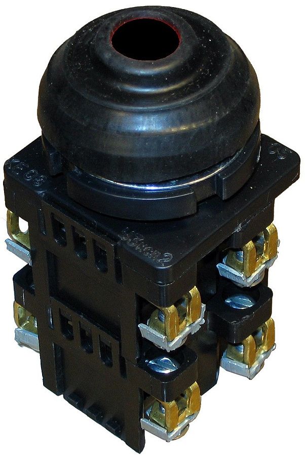 кнопка ке-082/3 черная 2з+2р ip54