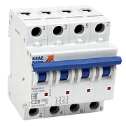 выключатель автоматический optidin bm63-4d63-ухл3  4р 63а хар-ка "d"  6ка (кeаz) новый