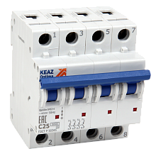 Выключатель автоматический OptiDin BM63-4D63-УХЛ3  4Р 63А хар-ка "D"  6кА (КEАZ) новый