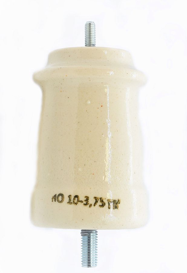 изолятор ио-10-3,75 i у3 (шпильки м8, м12), d82х120мм 