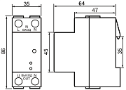 устройство защиты от дугового пробоя уздп-63м ухл4 (меандр) 