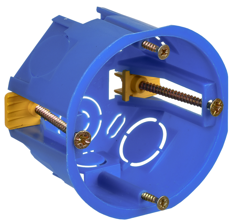 коробка установочная сз для полых стен d=68х45мм (пластиковые лапки) generica