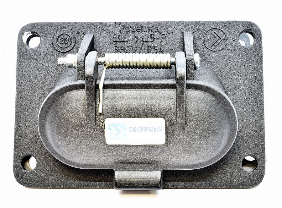 розетка щитовая шщ 4х25-р 25а/380в ip54 