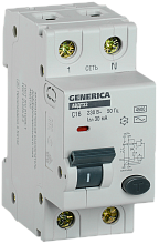 Автоматический выключатель дифференциального тока АВДТ32 C16 30mА GENERICA