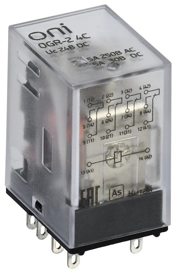 реле общего назначения ogr-2 4c 24в dc oni 