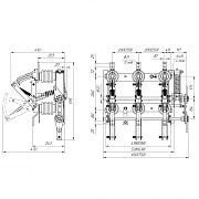 выключатель нагрузки вна(п)-10/630-20з  с пр-10  правый, фарфоровые изоляторы (вэмз)
