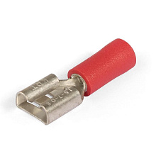 Разъем кабельный плоский изолированный «мама» ВРПИ-М 1.5-(6.3) серия ПРОФИ виброустойчивый с ПВХ манжетой (упак.100шт) (КВТ)