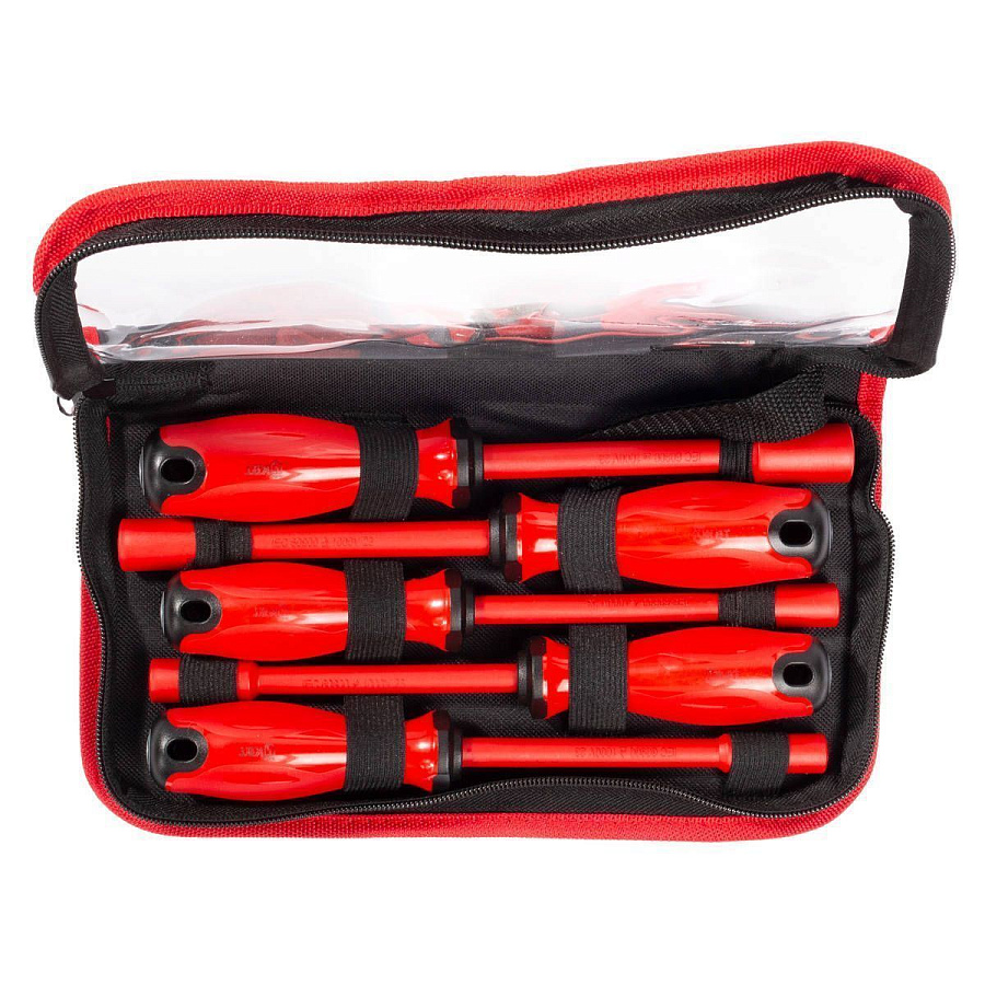 набор диэлектрических торцевых отверток нио-2205-т серия профи (квт) 