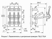 переключатель пц-2 250а (электродеталь)