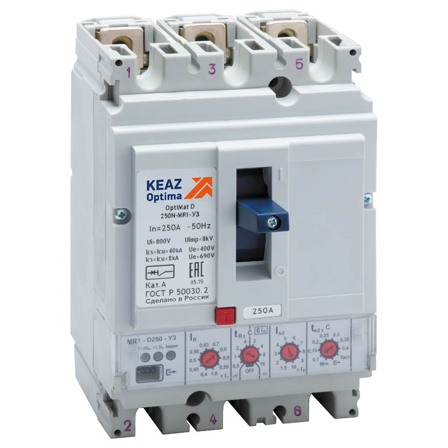 выключатель автоматический optimat d100n-mr1-у3 (keaz)