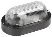 светильник нпп 2603а чёрный/овал без решётки пластик 60вт  ip54 