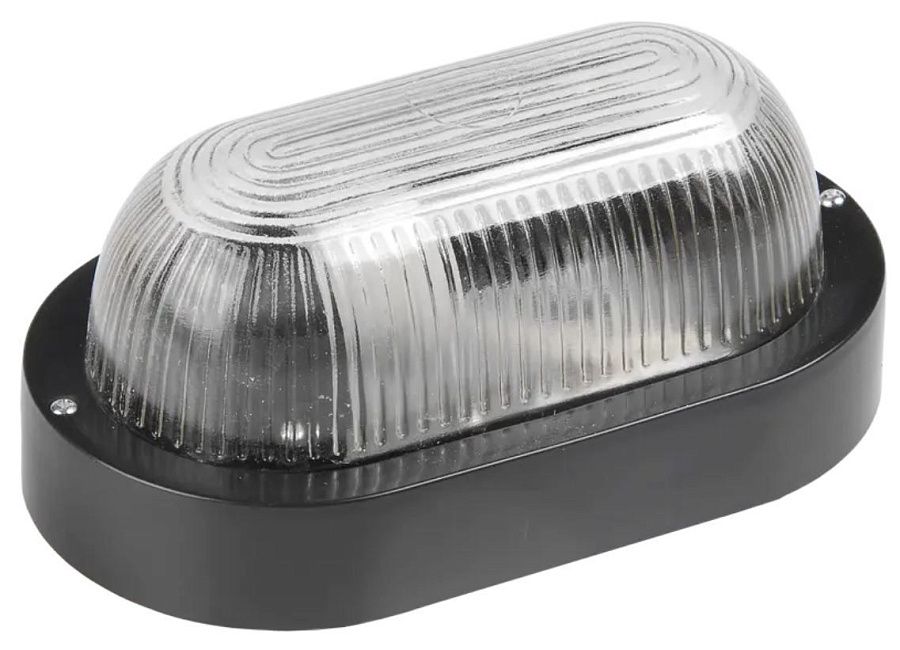 светильник нпп 2603а чёрный/овал без решётки пластик 60вт  ip54 