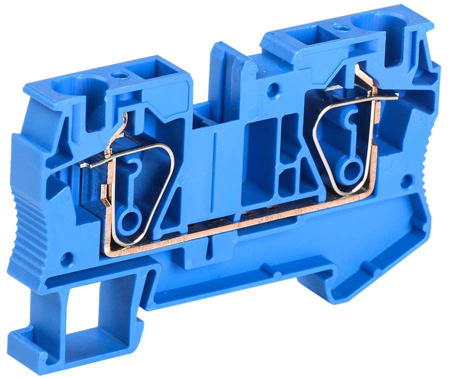 клемма пружинная кпи 2в-6 57а синий iek 
