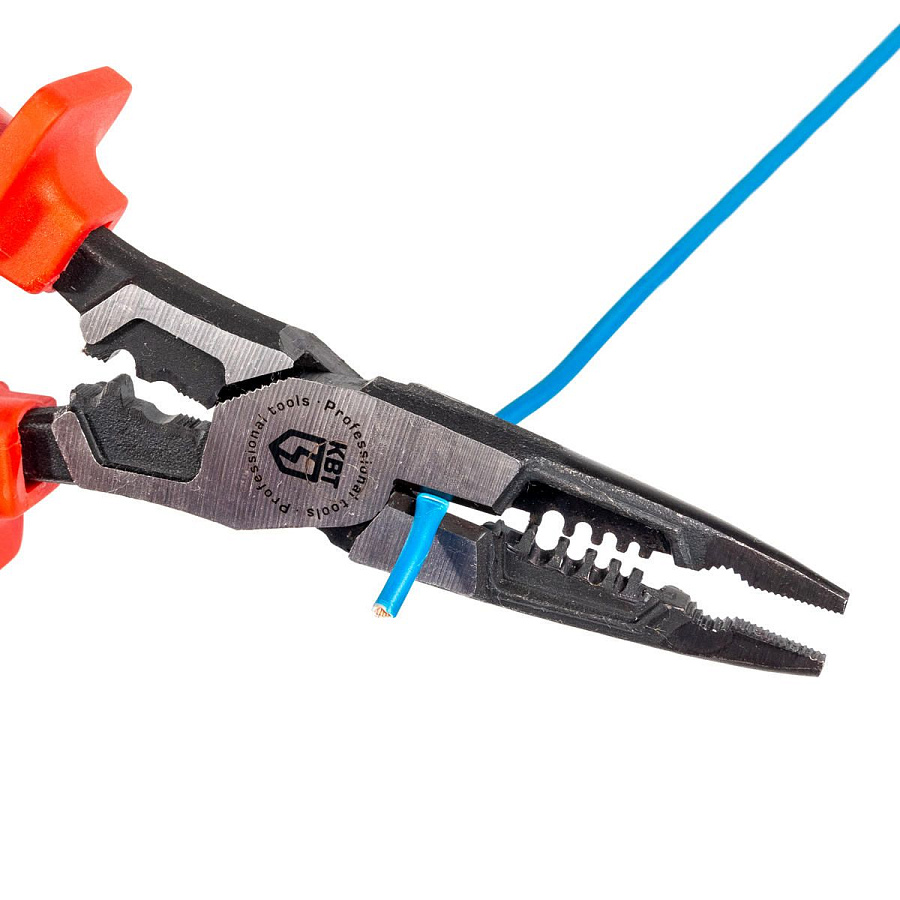 длинногубцы многофункциональные диэлектрические 200 мм серия стандарт для работ под напряжением до 1000 в (квт) 