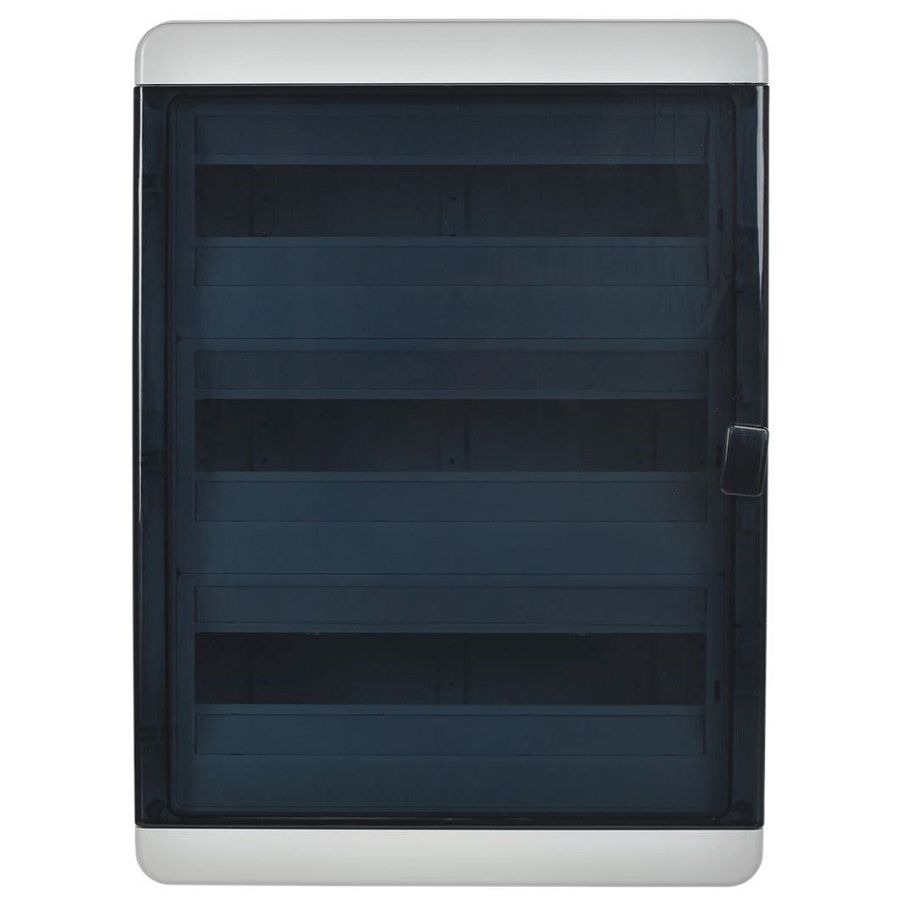 tekfor корпус пластиковый кмпн-54 ip65 черная прозрачная дверь iek