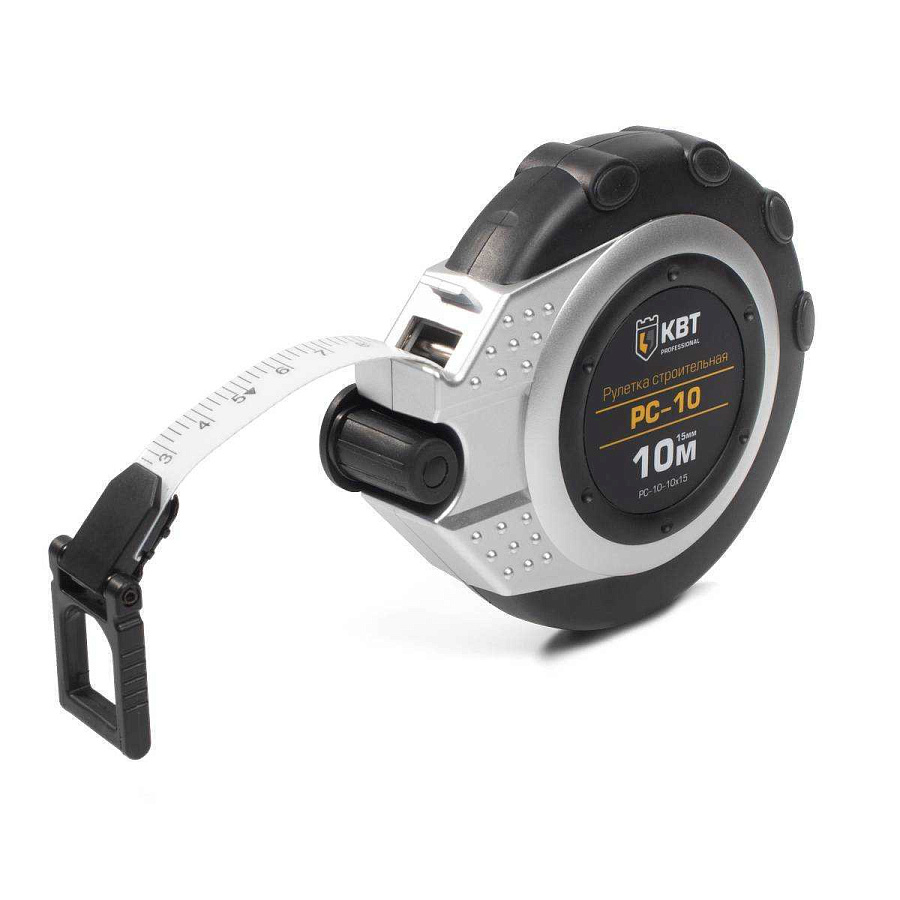 рулетка строительная рс-10-10х15 (10 метров)  ™квт   