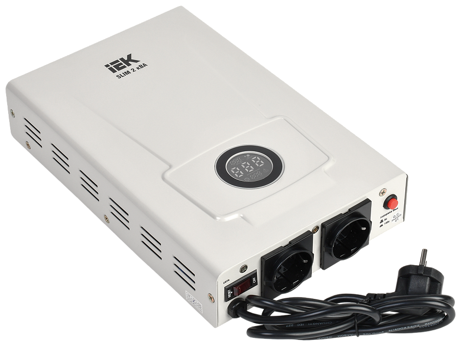 стабилизатор напряжения настенный slim 2ква iek