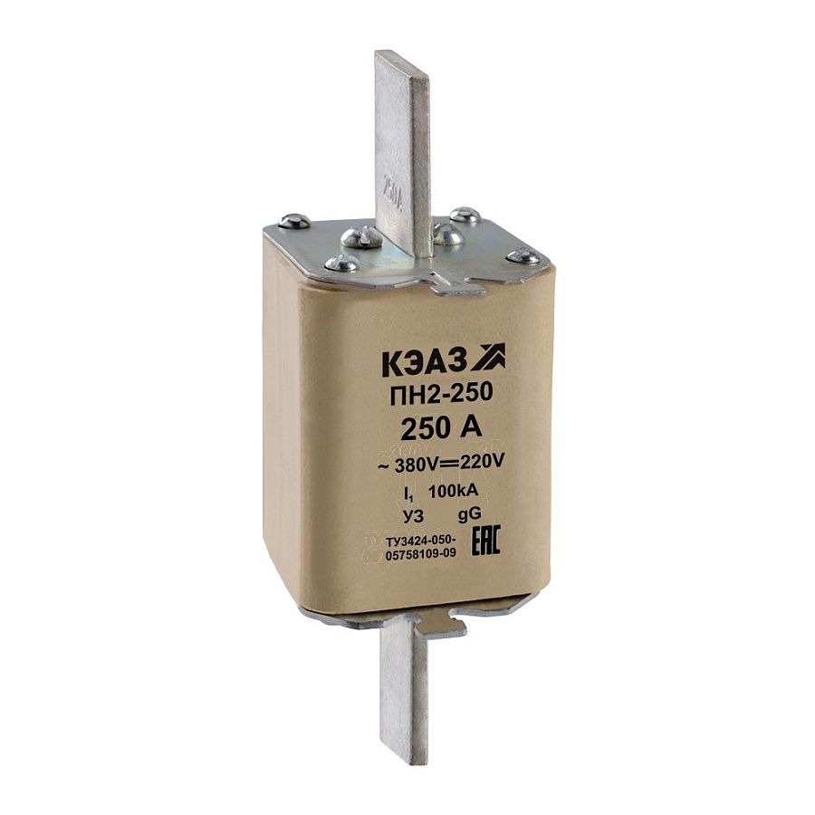вставка плавкая пн2-250-250а-у3-кэаз (медь)