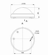светильник led дпо 5030 12вт 4000k d178х80 ip65 iek
