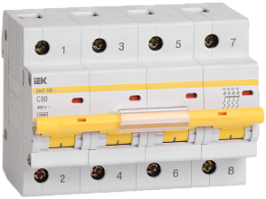 Авт.выкл. ВА 47-100 (ИЭК) 4п  80А х-ка С