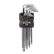 набор шестигранных ключей с шаром кш-9 серия kbt-professional 