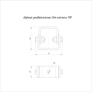 шарнир универсальный для шпильки м 8 промрукав