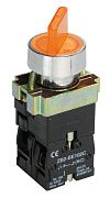 переключатель lay5-bk2565 на 2 положения желтый iek