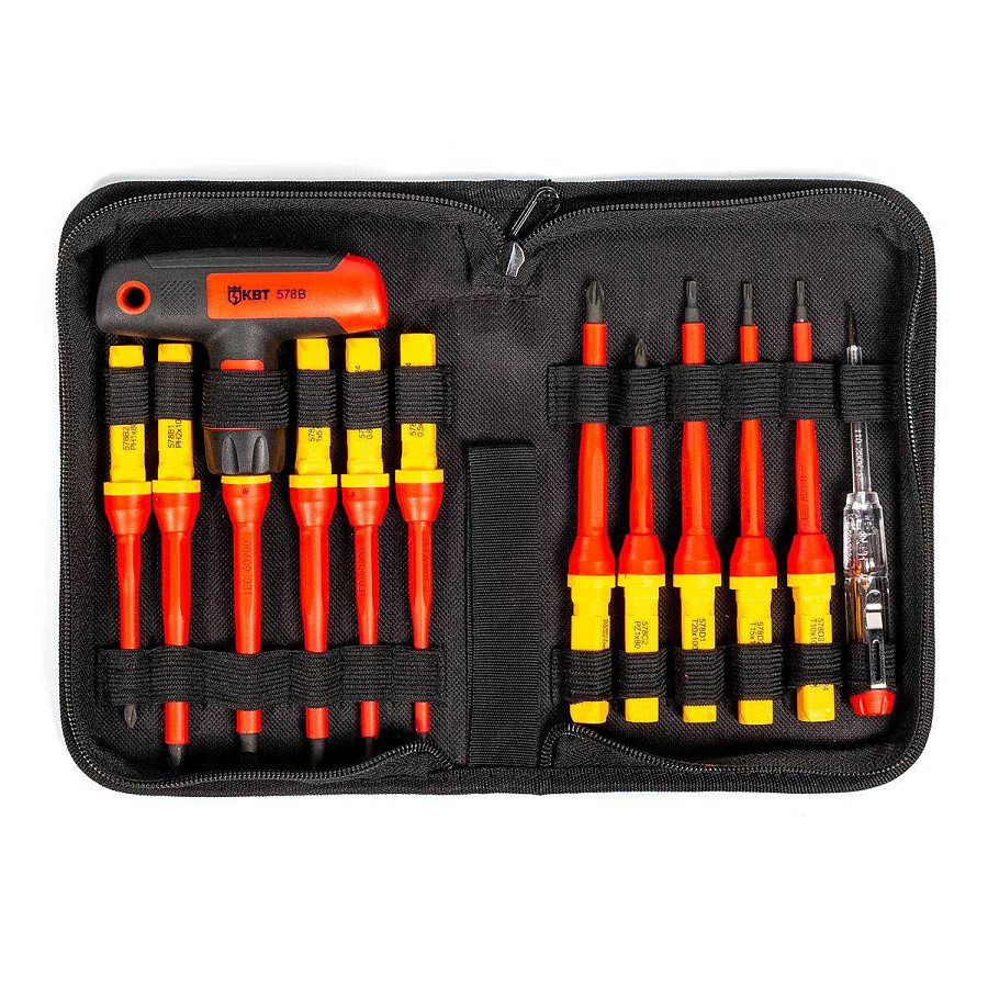 набор диэлектрических отверток нио-4412-т серия профи (квт) 