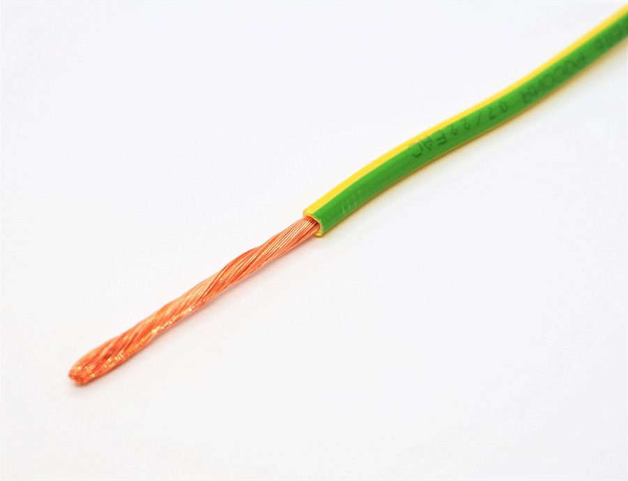 провод пугвнг(а)-ls 1х6 жёлто-зелёный  450в/750в  гост 31947-2012