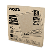 панель светодиодная wolta lpd40w60-03 40вт 4000к опал (без драйвера ld-40) ip20 (wolta)