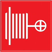 плакат самоклеющийся "пожарный кран" 150х150