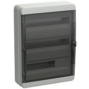 tekfor корпус пластиковый кмпн-54 ip65 черная прозрачная дверь iek