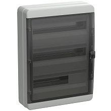 TEKFOR Корпус пластиковый КМПн-54 IP65 черная прозрачная дверь IEK