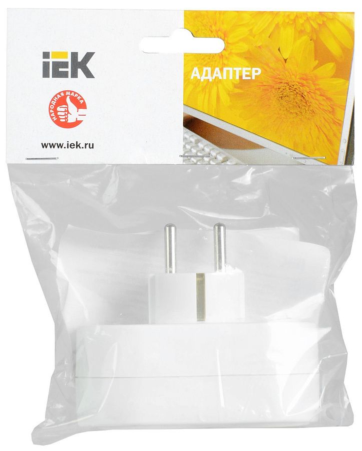 тройник т-01/02 (2 круглых места) iek 