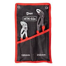 Набор переставных клещей НПК-02к серия ПРОФИ с кнопочной фиксацией (КВТ)