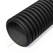 труба гофрированная двустенная пнд гибкая тип 450 (sn18) стойкая к ультрафиолету с/з чёрная d63 мм (50м/уп) промрукав