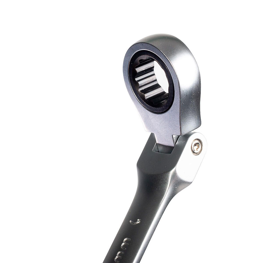 ключ комбинированный трещоточный с шарниром 19мм (квт) 