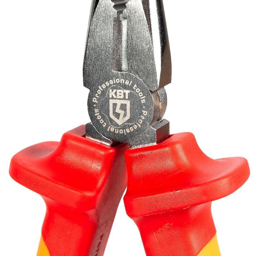 пассатижи диэлектрические 180 мм серия профи для работ под напряжением до 1000 в, стандарт vde (квт) 