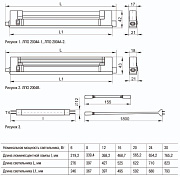 светильник лпо 2004в 16вт с лампой иэк