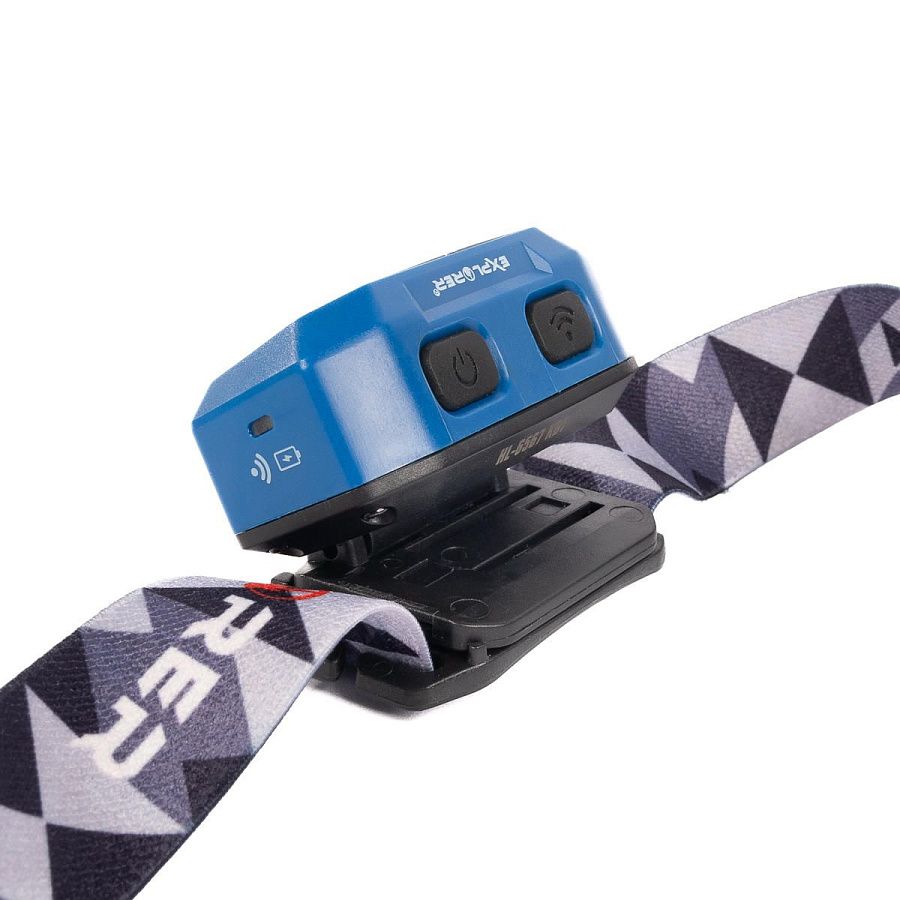 фонарик налобный hl-6567 серия explorer светодиодный с сенсором движения (квт)