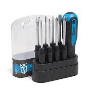 набор отверток со сменными стержнями но-9 серия мастер (квт) 