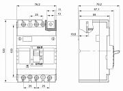 выключатель автоматический ва44-33 3р 160а 15ка iek