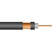 кабель коаксиальный sat 703b, cu/cu outdoor, (75 ом) чёрный le (бухта 100м)