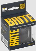 brite светорегулятор поворотно-нажимной 600вт сс10-1-0-брч черный iek